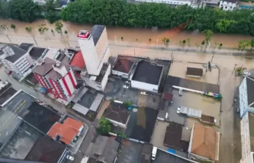 Defesa Civil alerta para risco de chuvas intensas em Santa Catarina