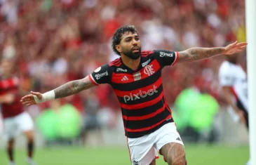 Flamengo e Vitória empatam no Maracanã na despedida de Gabigol