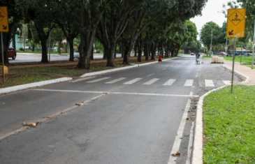 Reformada, Avenida das Mangueiras, no Cruzeiro, ganha faixas de pedestre