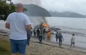 Motorista de aplicativo teve carro atingido por avião que explodiu em praia: “Pensei: aqui eu morri”