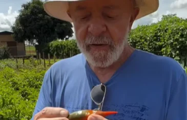 Lula grava vídeo na horta da Granja do Torto para explicar alta do preço dos alimentos; veja