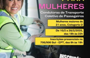 Últimos dias para se inscrever no curso de transporte coletivo de passageiros para mulheres