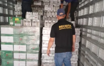 Apreendidos mais de R$ 2 milhões em carga de bebidas, pneus e celulares