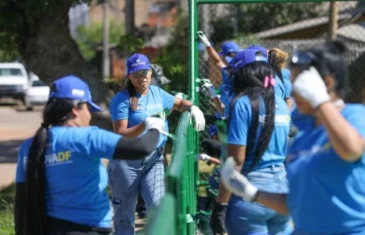 Alunos do RenovaDF recuperam equipamentos públicos em Samambaia