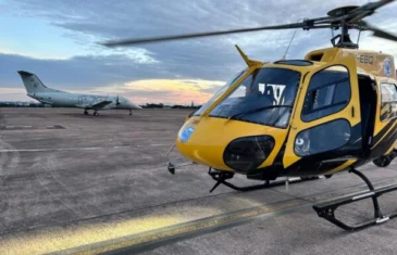 Coração vindo de Rio Verde chega ao ICTDF pelo helicóptero do Detran-DF