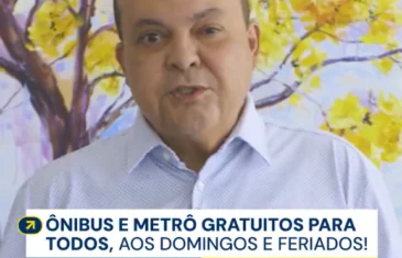 Ônibus e metrô serão gratuitos aos domingos e feriados anuncia Ibaneis