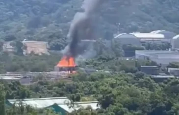 Incêndio atinge cidade cenográfica de próxima novela das 7 nos Estúdios Globo; veja vídeo