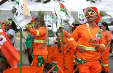 Garis caem na folia no bloco Vassourinhas de Brasília