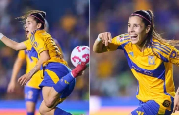 Vale Prêmio Marta? Jogadora do Tigres, do México, marca golaço de escorpião no Campeonato Mexicano; assista