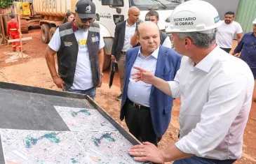 Governador Ibaneis Rocha visita obras no Sol Nascente