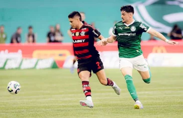 Flamengo vence o Palmeiras e encosta na liderança do Brasileirão