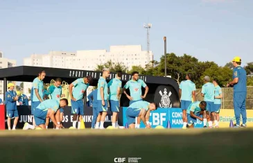 Ancelotti comanda primeiro treino pela Seleção Brasileira
