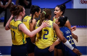Seleção feminina derrota os EUA e lidera a Liga das Nações de Vôlei