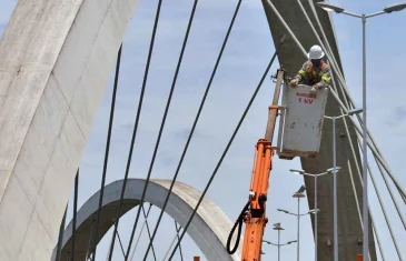 CEB IPes finaliza manutenção do sistema de iluminação da Ponte JK