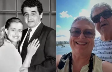 Otávio Augusto surge em cliques com a mulher, musa da TV nos anos 80, em aniversário de casamento: ‘Passou tão rápido’