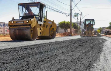 Avenida da Misericórdia, em Vicente Pires, recebe pavimentação asfáltica