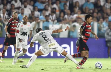 Neymar decide e Santos derrota Flamengo na Vila Belmiro