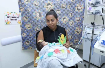 Bebês internados ganham ensaio fotográfico em hospital do DF