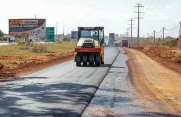 Finalizada primeira etapa de pavimentação da marginal da BR-040