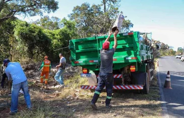 GDF promove mutirão de limpeza e manutenção em áreas públicas do Park Way
