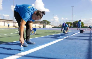 Alunos do RenovaDF já reformaram mais de mil equipamentos públicos em Ceilândia