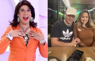 Intérprete da personagem Narcisa, Tiago Barnabé surge ao lado da mulher em jantar romântico antes de acidente