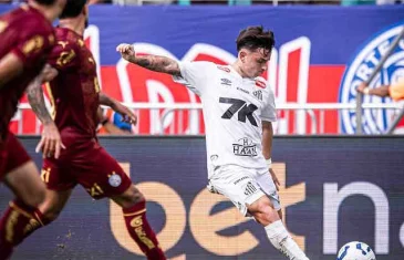 Bahia derrota Santos e ganha força na luta por vaga na Libertadores