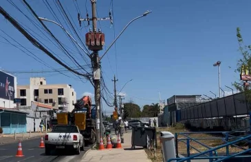 Mutirão faz reparos na iluminação pública danificada por furto de cabos em áreas do Guará