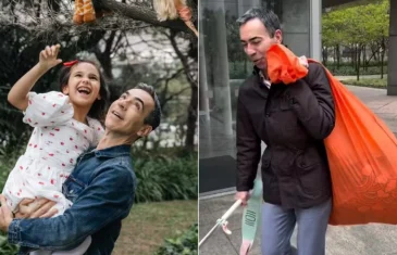 Não é de hoje! César Tralli conta motivo de sempre doar roupas e brinquedos da filha: ‘Olhar para quem é menos favorecido’