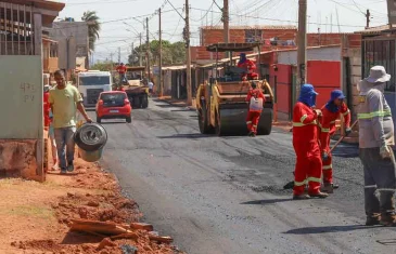 Ruas da Chácara 203 do Sol Nascente recebem pavimentação e rede de drenagem