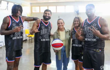 Harlem Globetrotters realizam ação social em Ceilândia com a presença da vice-governadora
