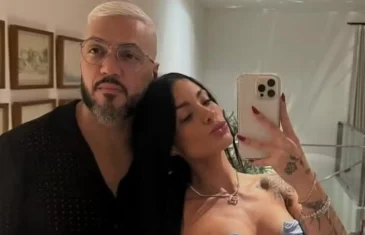 Belo fala pela primeira vez sobre namoro com Rayane Figliuzzi após ela ir para reality de confinamento: ‘Relação ainda tá de pé’