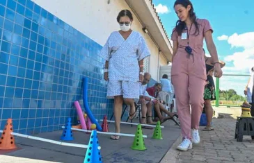 UPA de Brazlândia disponibiliza fisioterapia ao ar livre