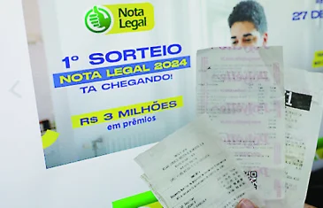Nota Legal sorteia na próxima terça-feira (18) R$ 3,5 milhões em prêmios