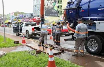 Ações mecanizadas de limpeza de bocas de lobo são intensificadas em todo o Distrito Federal