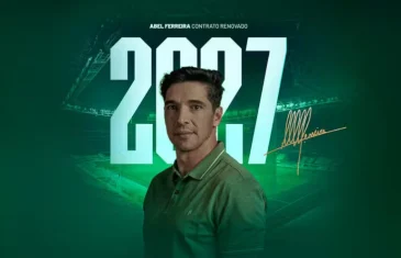 Palmeiras anuncia renovação de Abel Ferreira até 2027: ‘Estou onde quero estar’