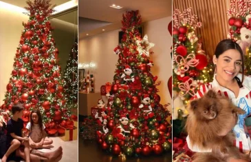 Sophie Charlotte contou com a ajuda de Xamã para montar sua árvore de Natal, que lhe traz memórias afetivas com o pai