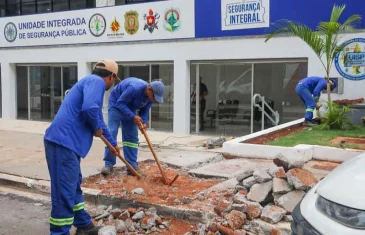 Setor Comercial Sul recebe ações contínuas de limpeza e urbanização