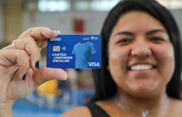 Cartão Uniforme Escolar é de uso exclusivo do estudante matriculado na rede pública