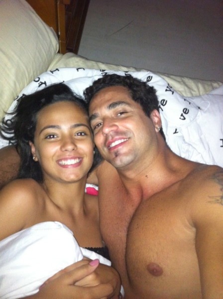 Latino e a filha Dayana — Foto: Instagram